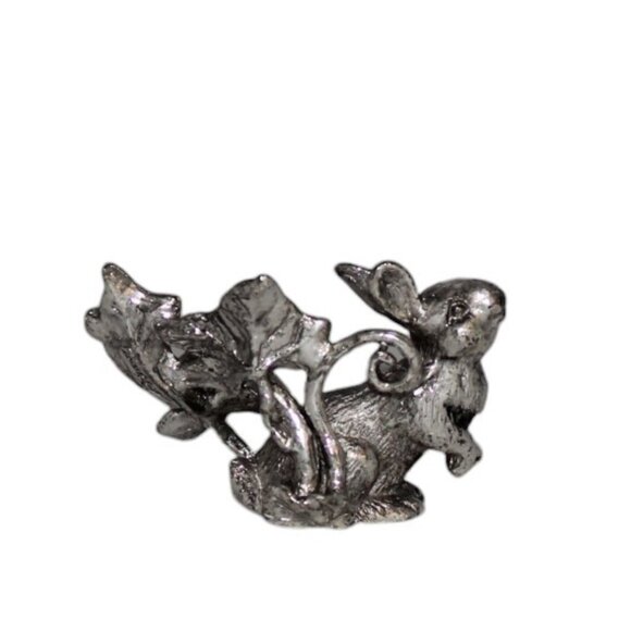 Arthur Court Bunny / Ivy Rabbit Place Card Holders Vintage Set Of 4 Original Box - Picture 3 of 6